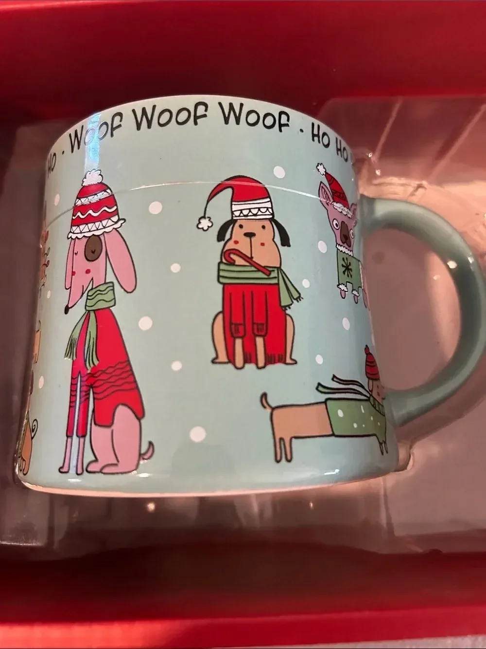 Spectrum Christmas Dog Mug & Matching Ornament Holiday Gift Box Set, Blue, NWT